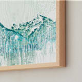 "Escape " - Art Print in Sea by SimpleTe Design - Frame Close-up