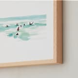 "Surf City" - Art Print in Blue Surf by Jenny Partrite - Frame Close-up