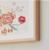 "Playful Poppy " - Art Print in Pink by Lissabeth Anglin - Frame Close-up