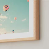 "Sky Dreams Forever" - Art Print in mint by Caroline Mint - Frame Close-up