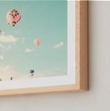 "Sky Dreams Forever" - Art Print in mint by Caroline Mint - Frame Close-up