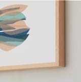 "tissue seagrass" - Art Print in peach by Carrie Moradi - Frame Close-up