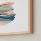 "tissue seagrass" - Art Print in peach by Carrie Moradi - Frame Close-up