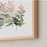 "Foliage Singing" - Art Print in Sage by Yao Cheng Design - Frame Close-up