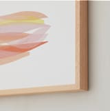 "tissue taking flight" - Art Print in peaches and cream by Carrie Moradi - Frame Close-up