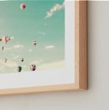 "Sky Dreams" - Art Print in mint by Caroline Mint - Frame Close-up
