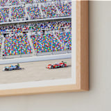 "Primary Colors Go Zoom Zoom!" - Art Print in Ford Blue by Molly Goodman - Frame Close-up