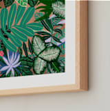 "Paradise" - Art Print in Emerald Green by FERNANDA MARTINEZ - Frame Close-up
