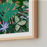"Paradise" - Art Print in Emerald Green by FERNANDA MARTINEZ - Frame Close-up