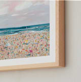 "sea you at the beach" - Art Print in Sea by Lindsay Megahed - Frame Close-up