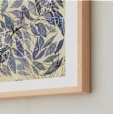 "Handle with care" - Art Print in Delicate Plumbago by Bethania Lima - Frame Close-up