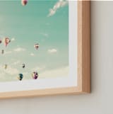 "Sky Dreams" - Art Print in mint by Caroline Mint - Frame Close-up