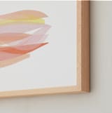"tissue taking flight" - Art Print in peaches and cream by Carrie Moradi - Frame Close-up
