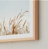 "Windswept View" - Art Print in Wheat by Morgan Kendall - Frame Close-up