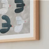 "Soar" - Art Print in Driftwood Taupe by Alicia Abla - Frame Close-up