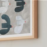 "Soar" - Art Print in Driftwood Taupe by Alicia Abla - Frame Close-up