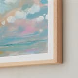 "Turquoise Beach" - Art Print in Turquoise by Lindsay Megahed - Frame Close-up