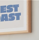 "Coast Vibes III" - Art Print in Coastal Blue by Itsy Belle Studio - Frame Close-up
