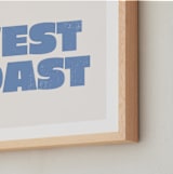 "Coast Vibes III" - Art Print in Coastal Blue by Itsy Belle Studio - Frame Close-up