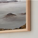 "Peaceful Ocean" - Art Print in Foggy grey by NSMARK - Frame Close-up
