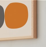 "Yoruba-2-01" - Art Print in earthy colors by Alain Castoriano - Frame Close-up