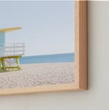 "Calm at the Beach" - Art Print in Sky by Paola Benenati - Frame Close-up