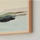 "Silver Seas" - Art Print in Light Blue by Caryn Owen - Frame Close-up