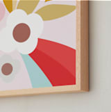 "Mountain Side" - Art Print in Lilac by Haley Warner - Frame Close-up