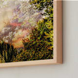 "Piano Sunset" - Art Print in Warm Sunset Beige by Synnöve Seidman - Frame Close-up