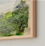 "Moss Girl" - Art Print in mossy green by Synnöve Seidman - Frame Close-up
