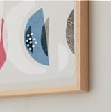 "Abstract No.16" - Art Print in Pink & Blue by Francesca Iannaccone - Frame Close-up