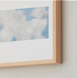"Cumulus" - Art Print in White by Lynne Millar - Frame Close-up