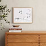 "Your Drawing: Landscape Custom Print" - Custom Print in Deep Gray by Minted - In a Room