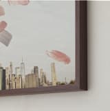 "Where are you going" - Art Print in Vintage Coral by jinseikou - Frame Close-up
