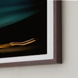 "Night Drive" - Art Print in Neon Lights by Rachel Marie Keba - Frame Close-up