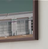 "oil change" - Art Print in verdigris by Maja Cunningham - Frame Close-up