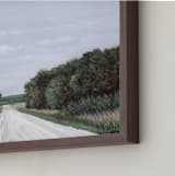 "Backroad" - Art Print in Field Green by Hettie Roberts - Frame Close-up