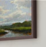 "Afternoon Light" - Art Print in Sky by Wendy Keller - Frame Close-up