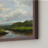 "Afternoon Light" - Art Print in Sky by Wendy Keller - Frame Close-up