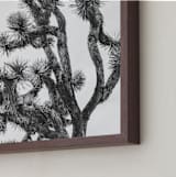 "Joshua Tree in September" - Art Print in Charcoal by Katie Doherty - Frame Close-up