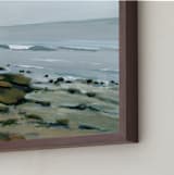 "Ladies of Leisure" - Art Print in Sea Blue by Haley Knighten - Frame Close-up