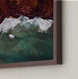 "mountain tide" - Art Print in Sea Green by Jenn Lampl - Frame Close-up