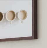 "Coffee Cathy" - Art Print in Latte by K.Short - Frame Close-up