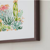 "Dreamy Desert" - Art Print in White by Sara Berrenson - Frame Close-up