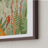 "Jungle Fun" - Art Print in White by Stevee Gomez - Frame Close-up