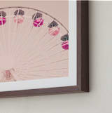 "Gira Gira" - Art Print in Cotton Candy by Caroline Mint - Frame Close-up