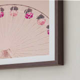 "Gira Gira" - Art Print in Cotton Candy by Caroline Mint - Frame Close-up