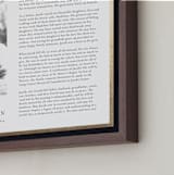 "Classic Edge" - Custom Foil Print in White by Nicole Walsh - Frame Close-up