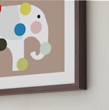 "Elephadots" - Art Print in Earth by Maja Cunningham - Frame Close-up