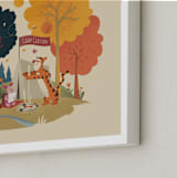 "Disney's Pooh Goes Camping" - Personalized Art Print in Honey by Morgan Ramberg - Frame Close-up